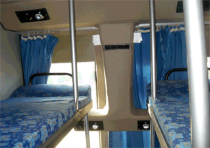 Interiors of APSRTC Vennela bus service